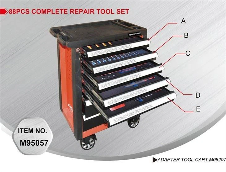 Tool Set With Tool Trolley