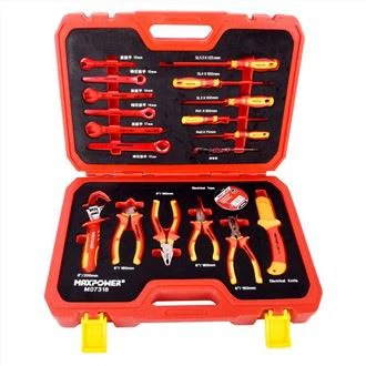 Set di strumenti di manutenzione isolati VDE da 19 pezzi